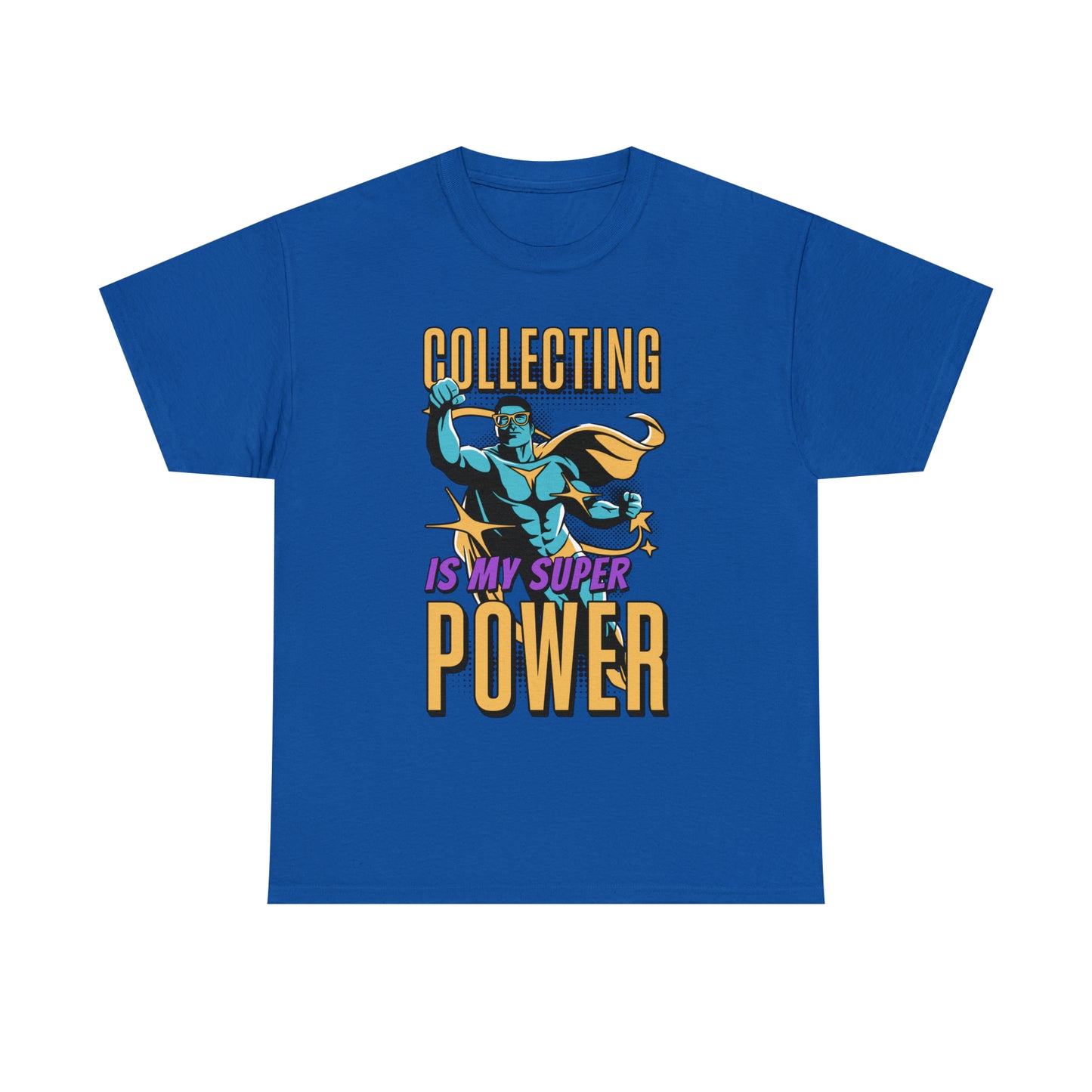 Sports Cards "Collecting Is My Superpower" Unisex Cotton Tee for Collectors T-Shirt