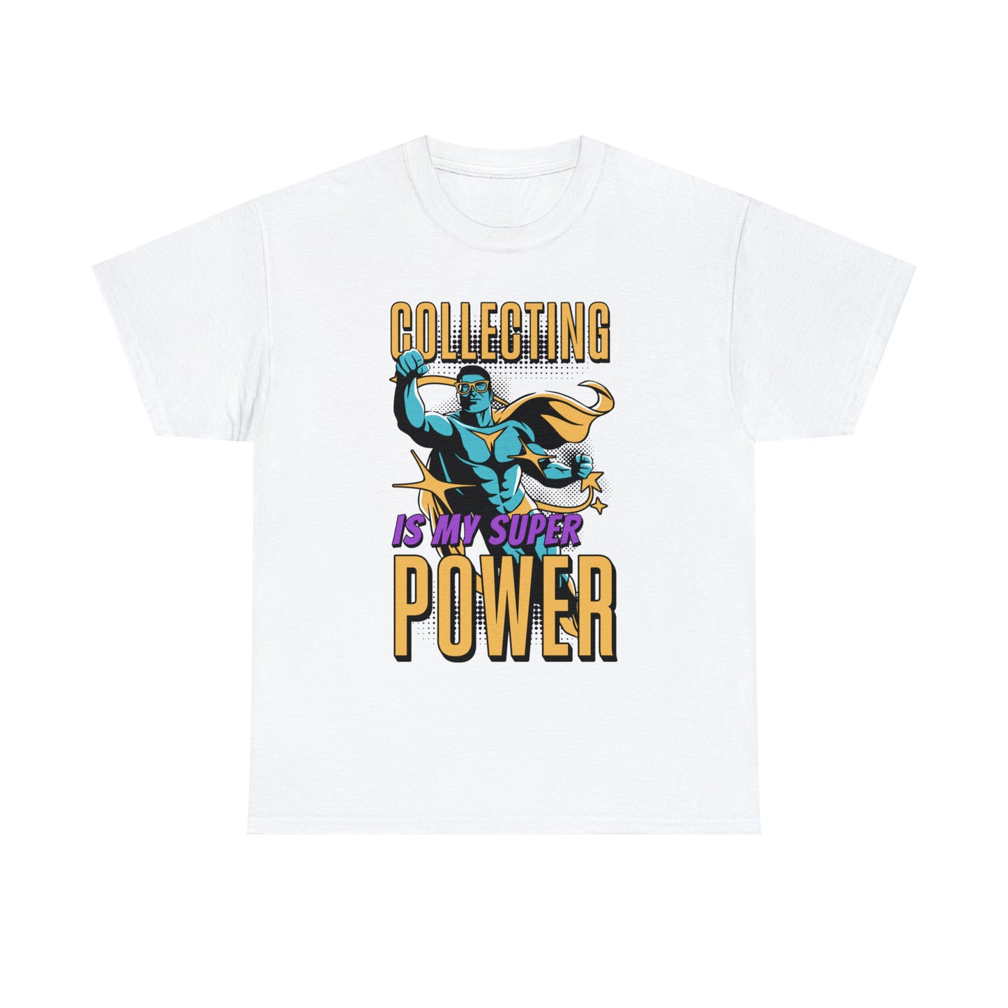 Sports Cards "Collecting Is My Superpower" Unisex Cotton Tee for Collectors T-Shirt