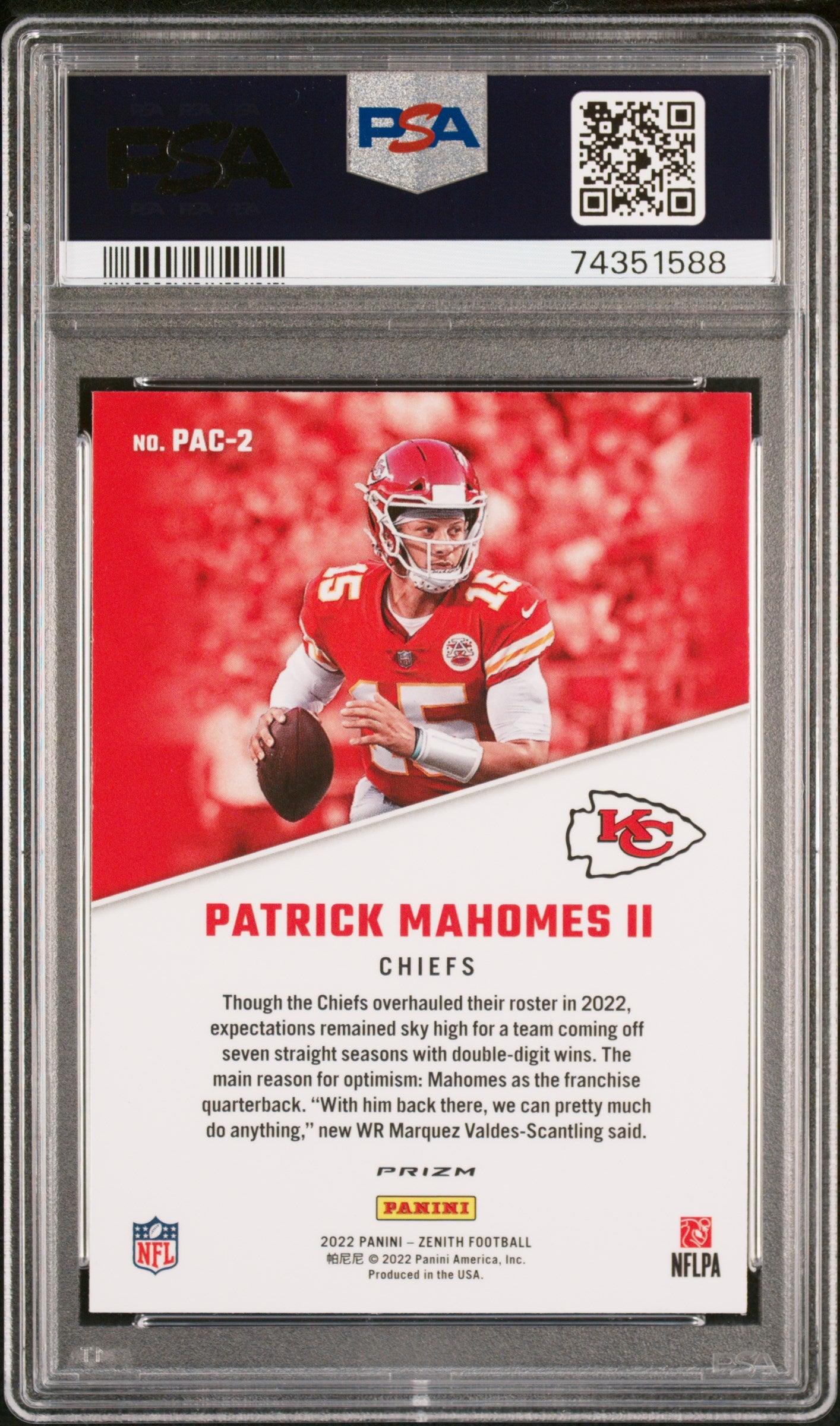 Rare Patrick Mahomes rookie card up for auction